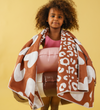 SERVIETTE MICROFIBRE MARRON ET BLANCHE