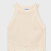 TOP MAILLE ECRU