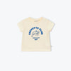 T-SHIRT CREVETTE CLUB ECRU BLEU