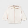 SWEAT ZIPPE ECRU