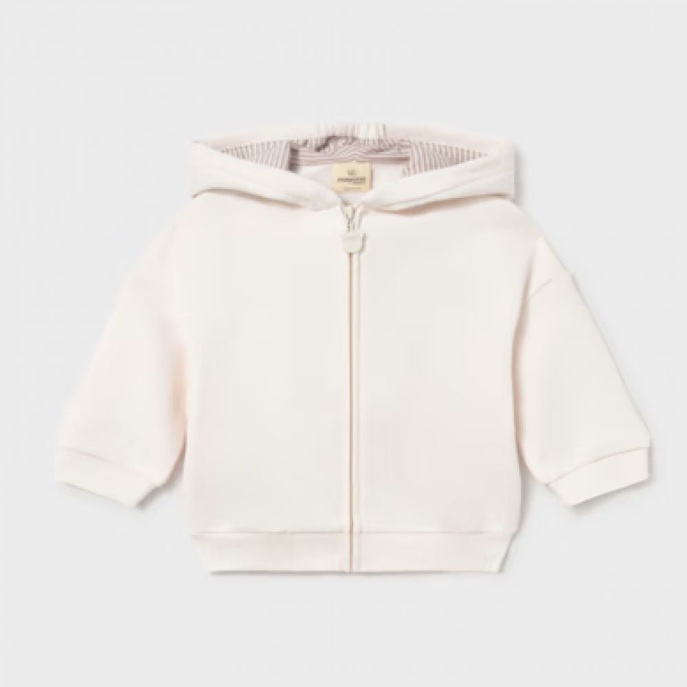 SWEAT ZIPPE ECRU