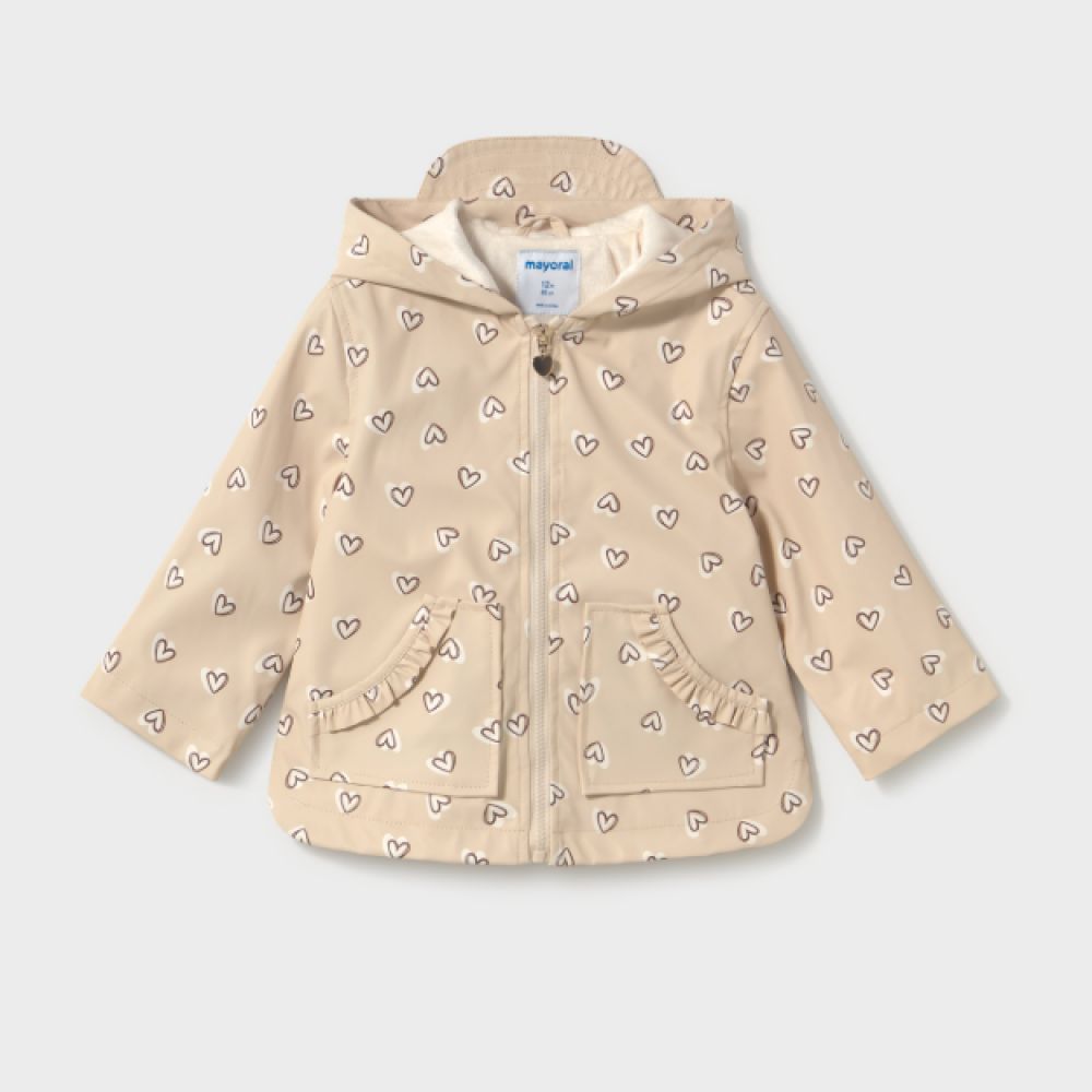 PARKA COEUR BEIGE