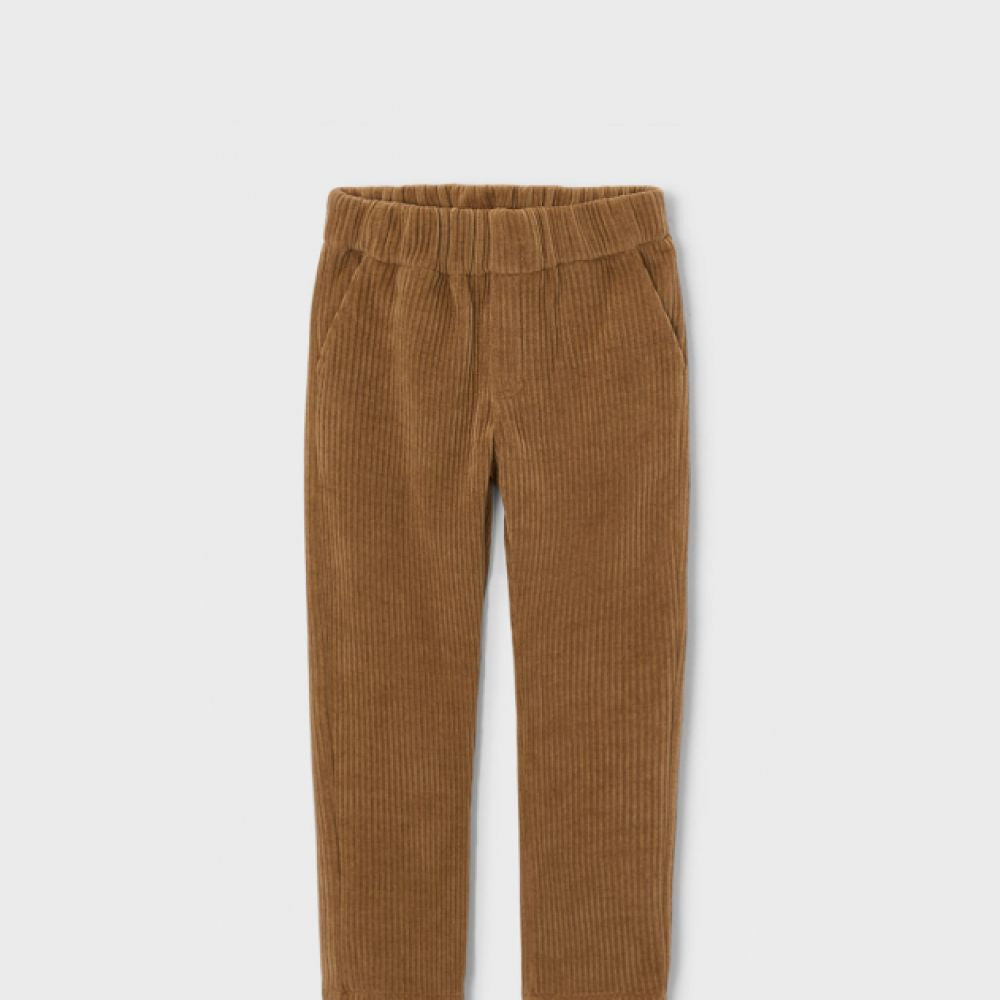 PANTALON JOGGING VELOURS CAMEL