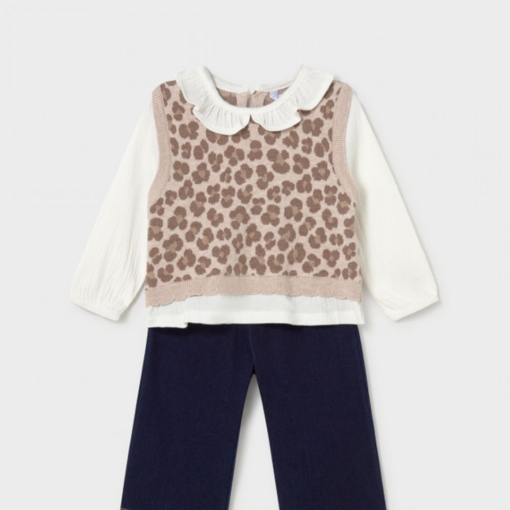 ENS HAUT LEOPARD+PANTALON