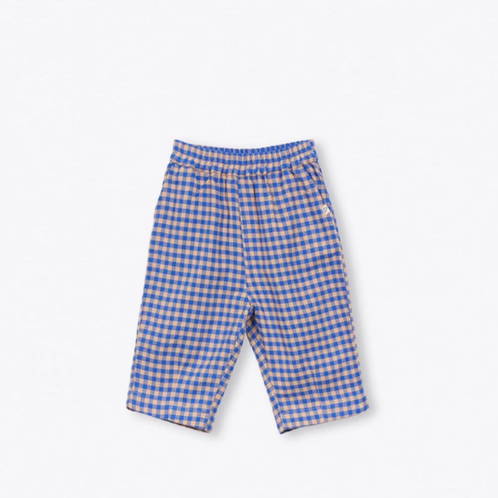 Pantalon bebe vichy cobalt