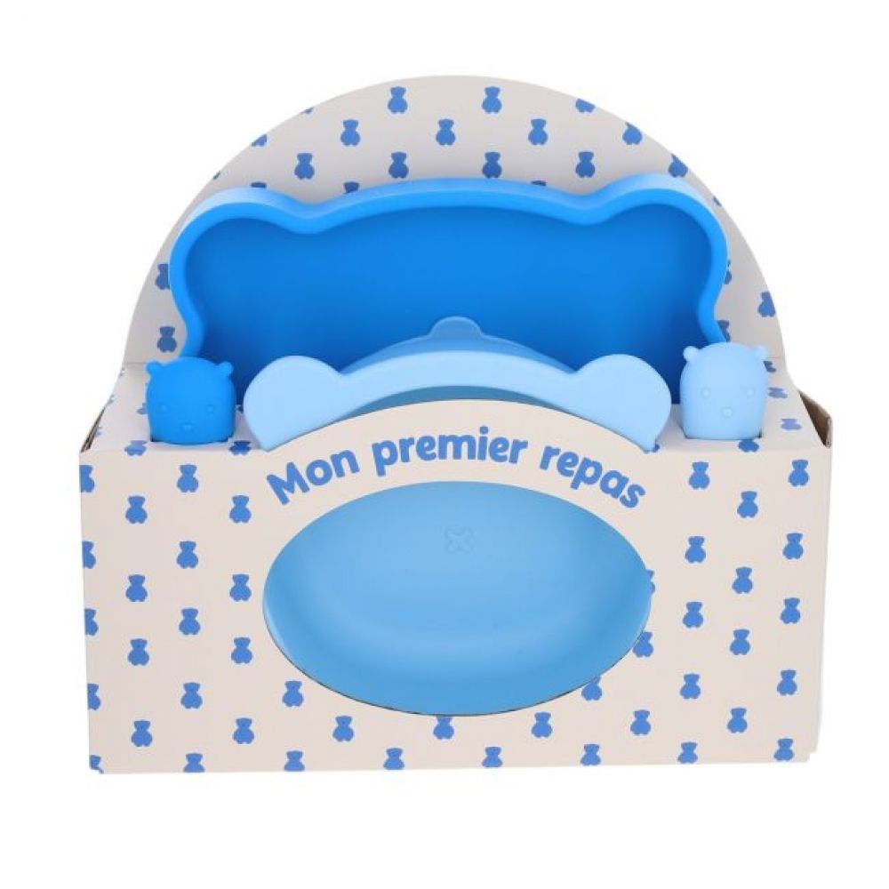 SET SILICONE OURS BLEU
