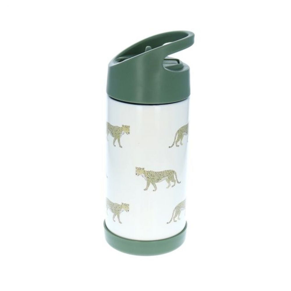 GOURDE ISOTHERME PAILLE LEOPARD KAKI 300ML
