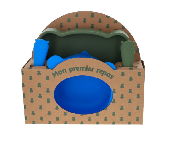 COFFRET PREMIER REPAS BEBE SILICONE MA BONNE ETOILE