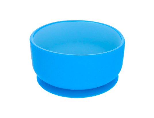 BOL EN SILICONE BICOLORE BLEU