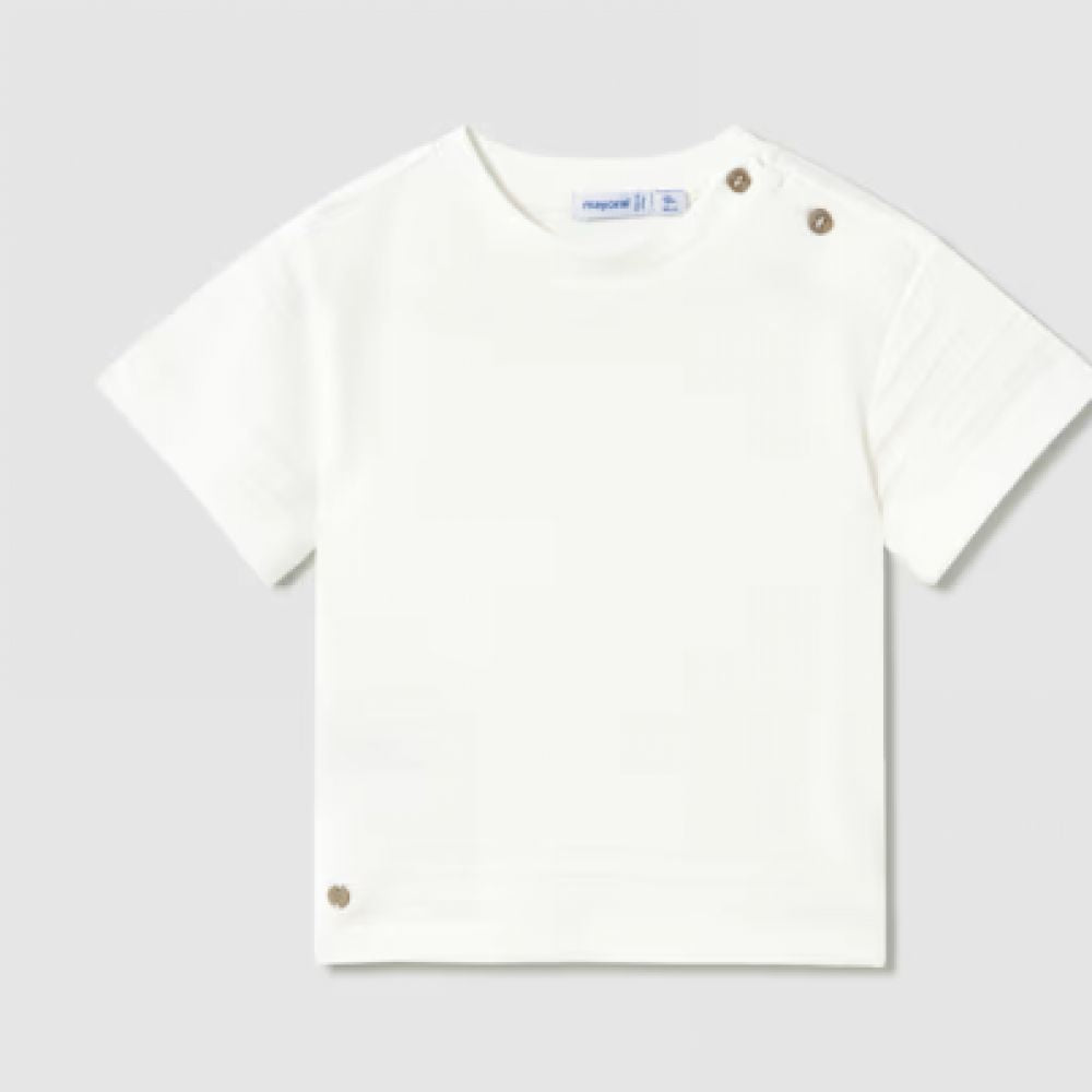 T-SHIRT MAILLE BLANC