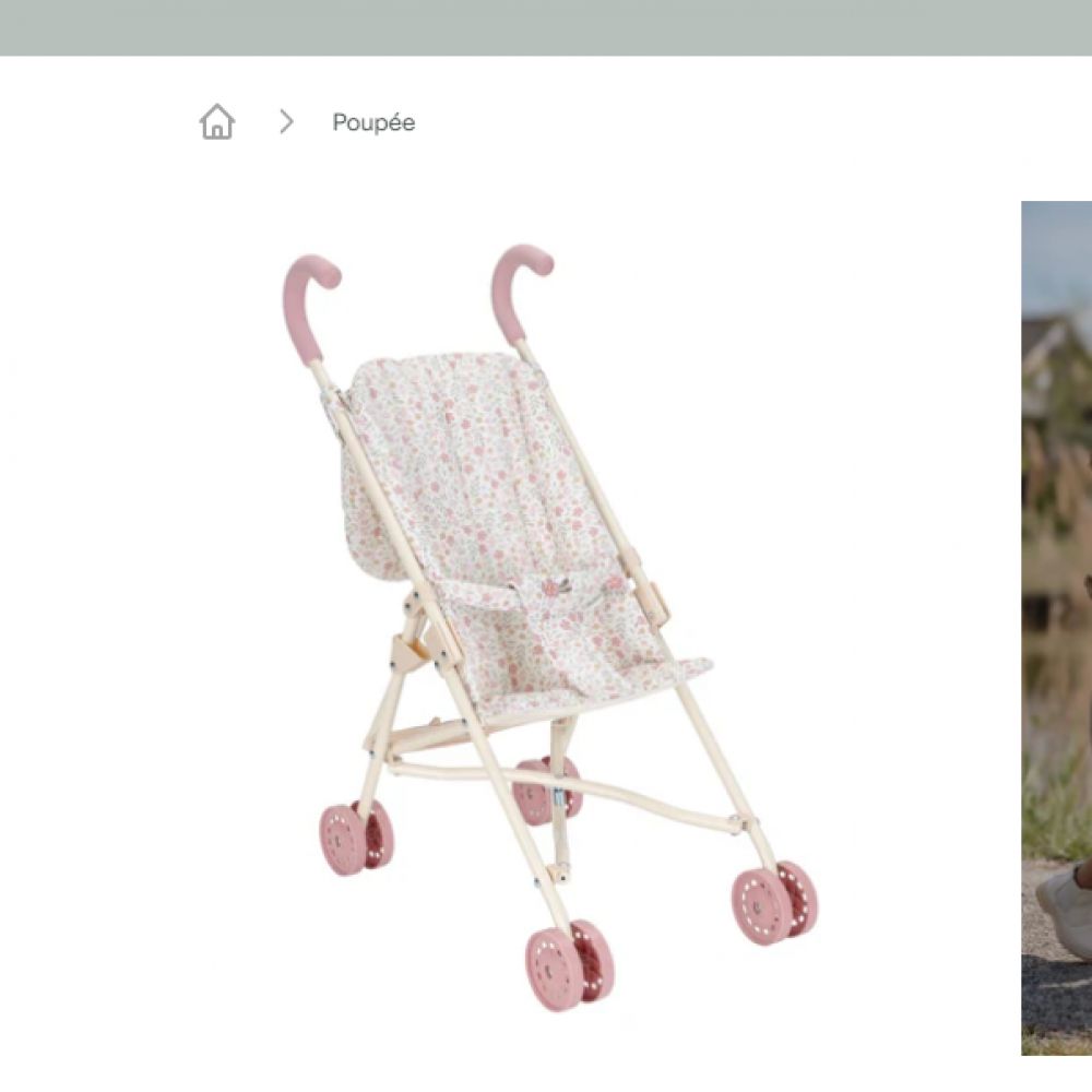 POUSSETTE POUR POUPEE METAL