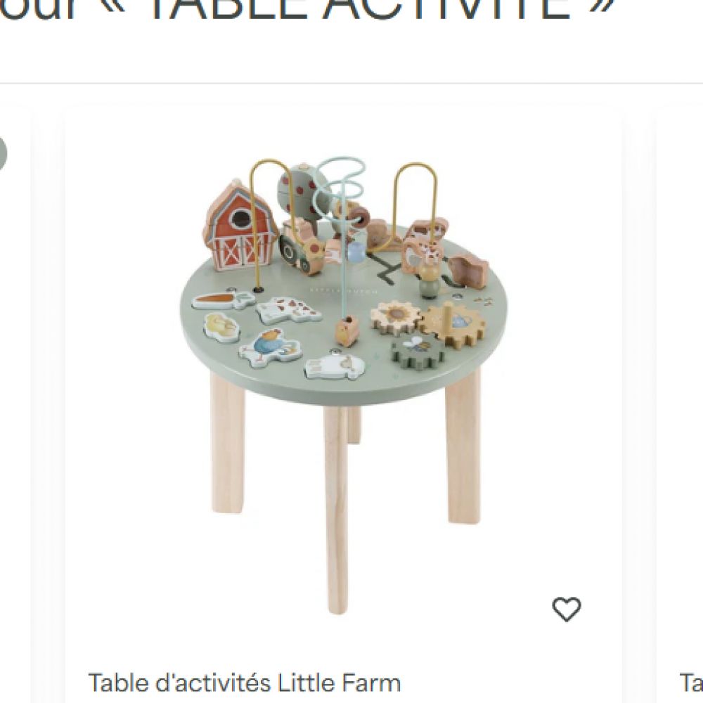 TABLE D ACTIVITE FSC LITTLE FARM