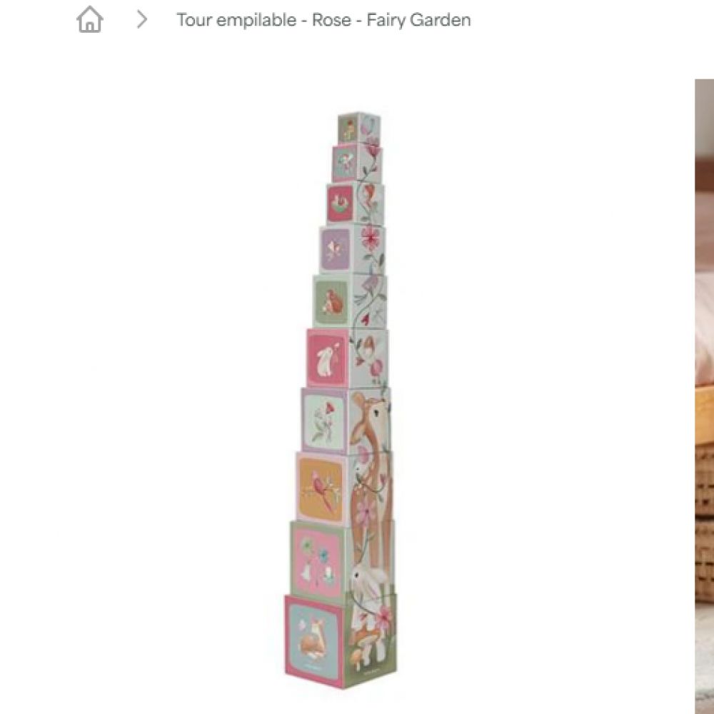CUBES A EMPILER EN CARTON FSC FAIRY GARDEN