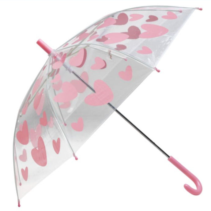 PARAPLUIE A COEURS ROSE