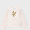 T-SHIRT ECRU FLEUR BEIGE