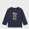 T-SHIRT ML BASIC BLEU MARINE