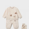 SURVETEMENT 2P VELOURS BEIGE