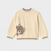 PULL FOURRURE NOUNOURS ECRU BEIGE