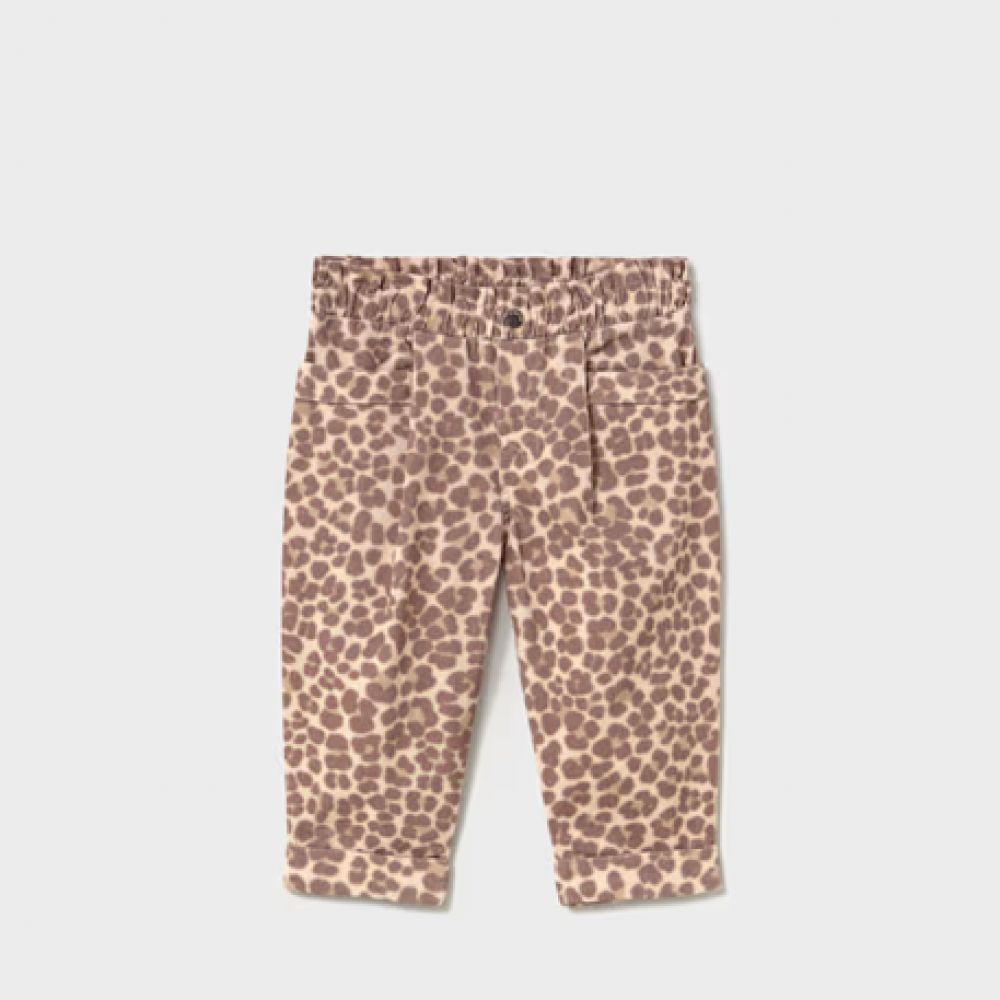 PANTALON VELOURS LEOPARD