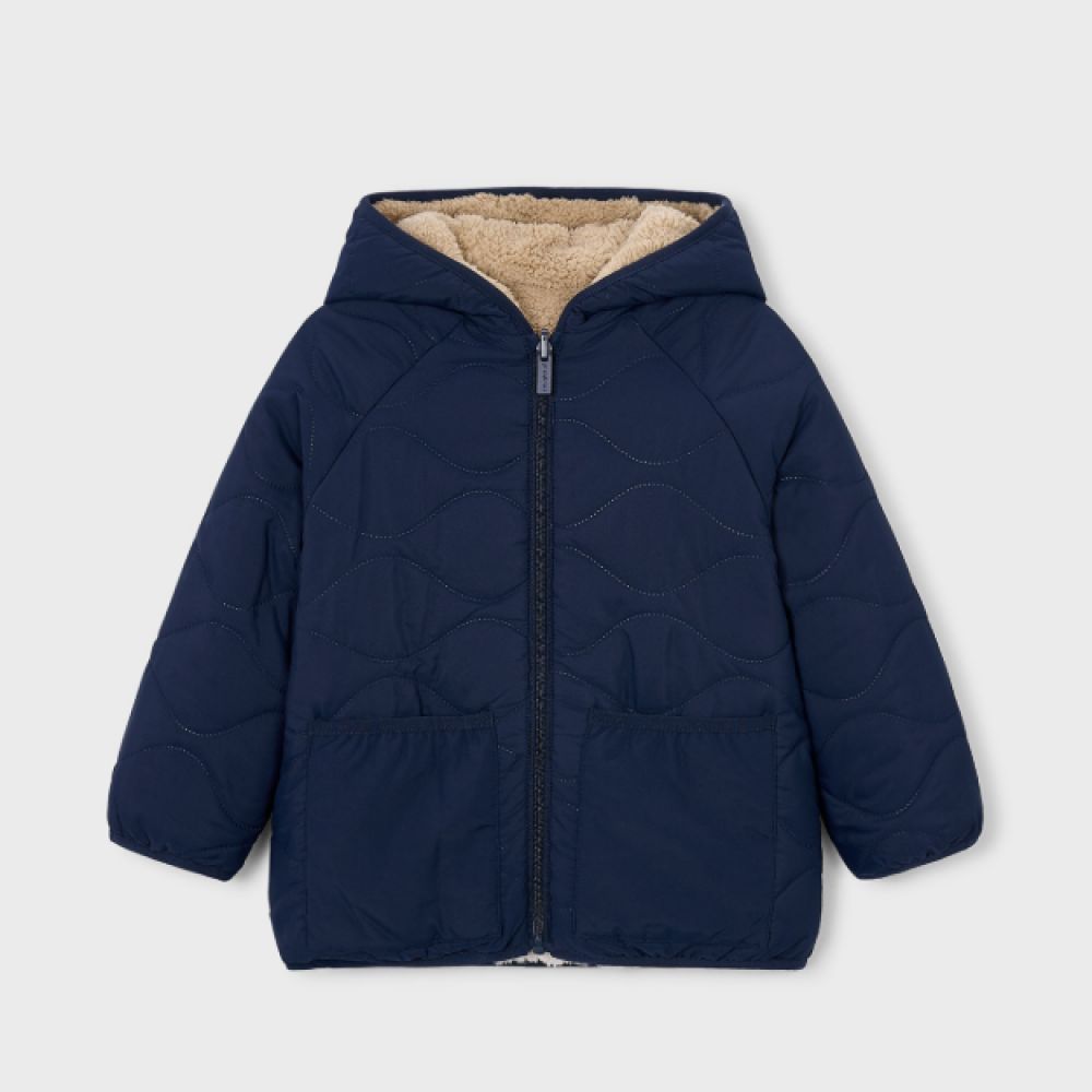 MANTEAU REVERS. MOUMOUTE/BLEU