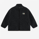 Veste moumoute gris/bleu