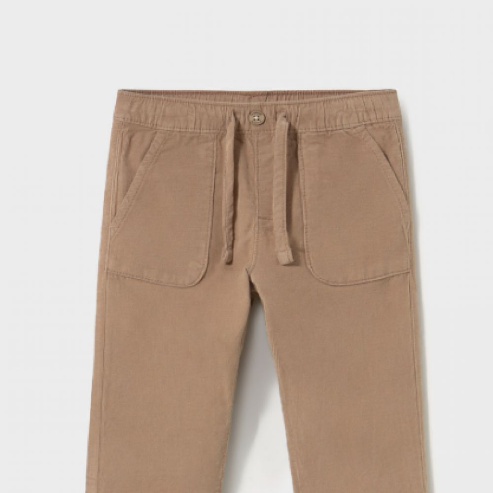 Pantalon velours double marron