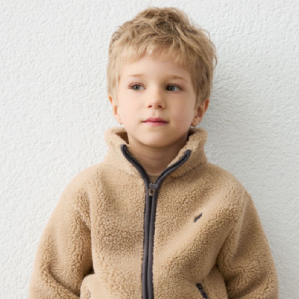 Veste moumoute beige