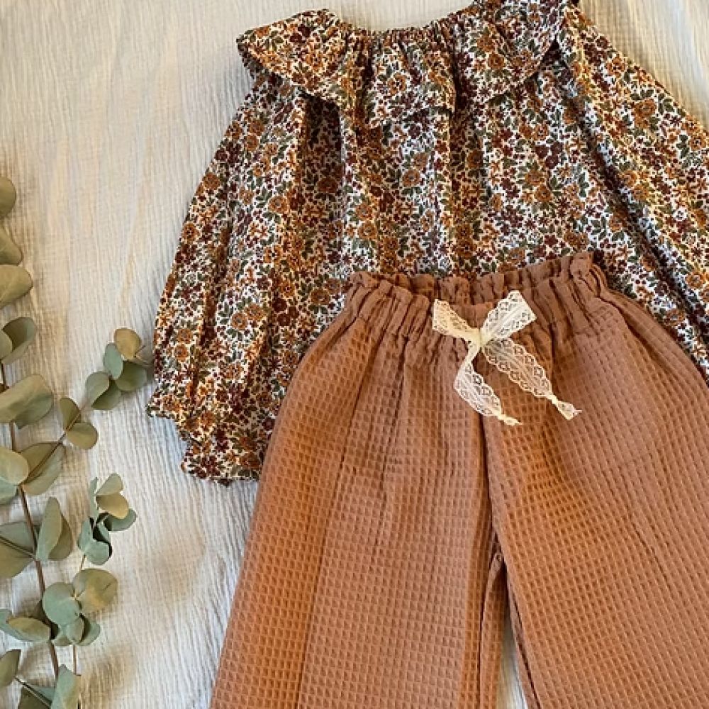 Blouse fleuries