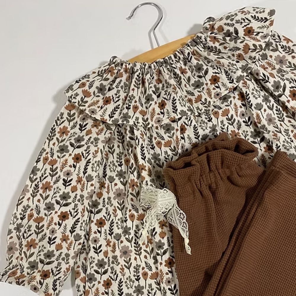 Blouse fleuries automne