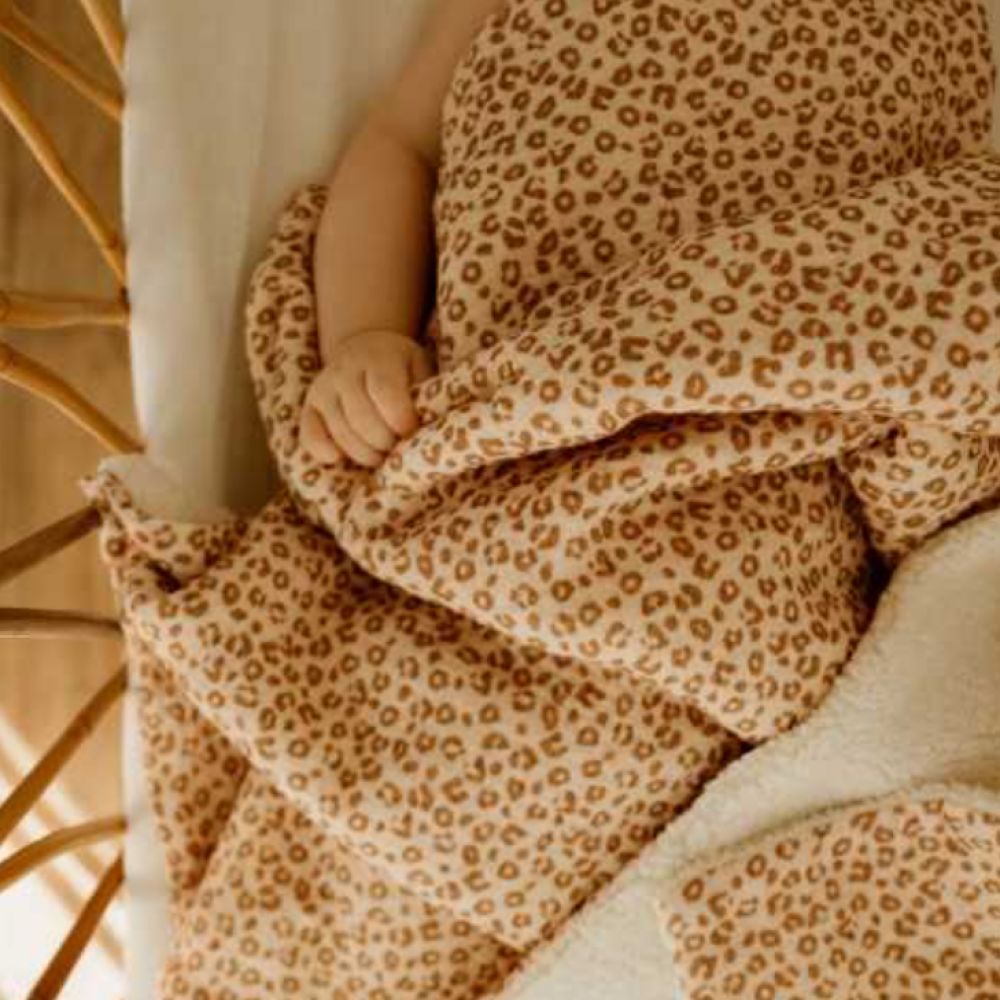 Couverture pilou leopard