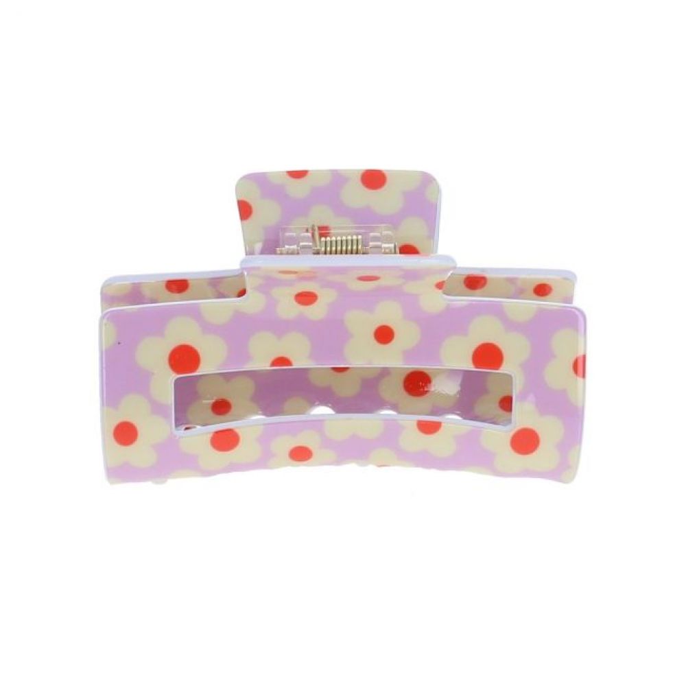 PINCE IMPRIMEE FLEURS LILAS