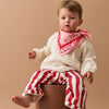 Foulard amour fou 55cm rose rouge